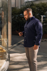 Oxfordhemd "Milano" marineblau