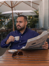 Oxfordhemd "Milano" marineblau