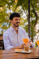 Oxfordhemd "Milano" lavendel