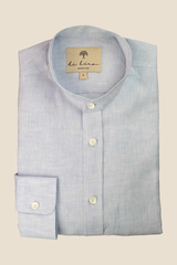 Leinenhemd "Amalfi" hellblau