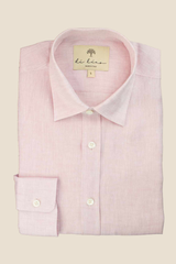 Leinenhemd "Portofino" rosa